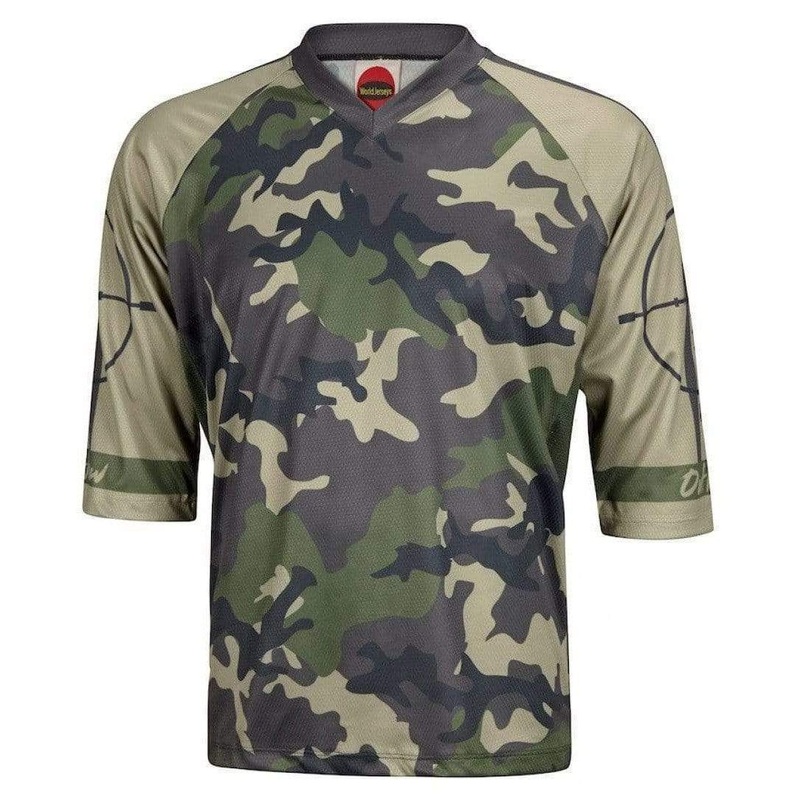 Men’s Outlaw Green Camo Mountain Bike Jersey