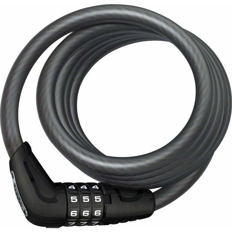 Star 4508 Combination Coiled Bike Cable Lock: 150cm x 8mm