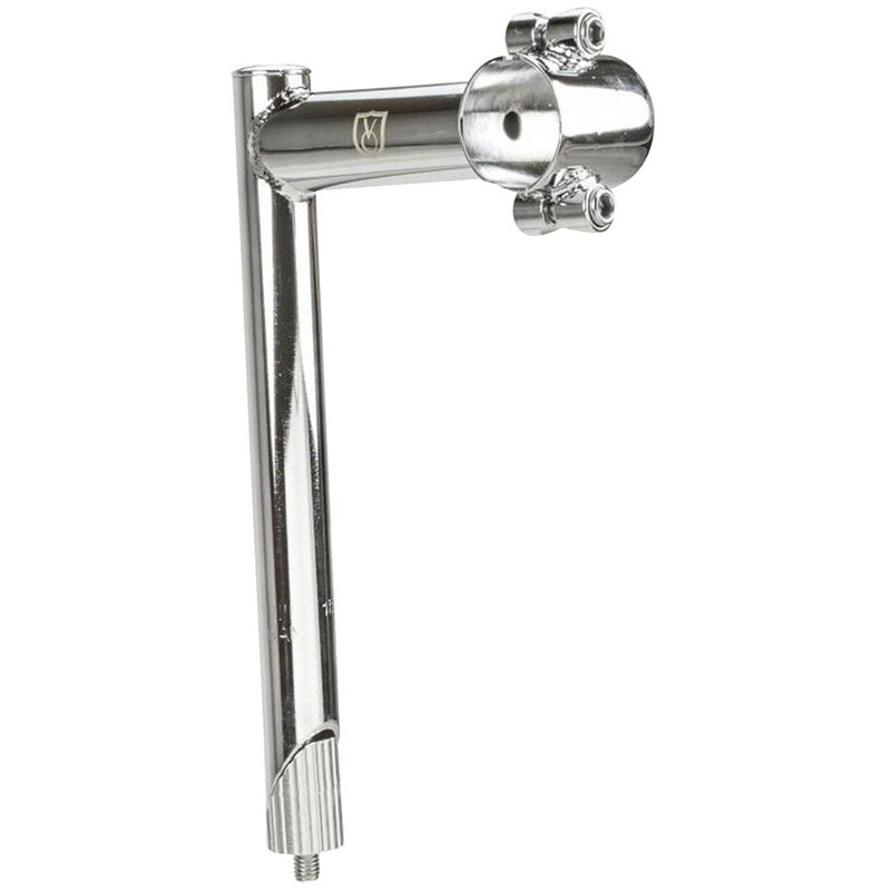 Quill Bike Stem – 31.8mm Clamp, 22.2-24tpi Quill, Chrome