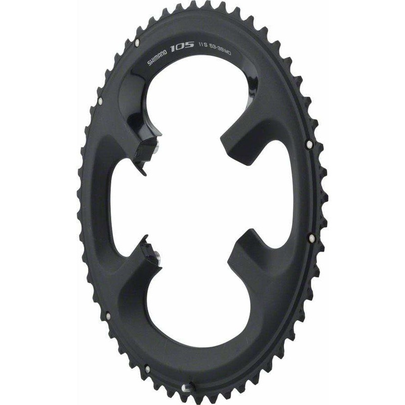105 5800-L 53t 110mm 11-Speed Chainring For 53/39t Black