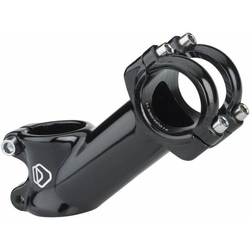 31.8mm Threadless Alloy Upright Bike Stem (Black)
