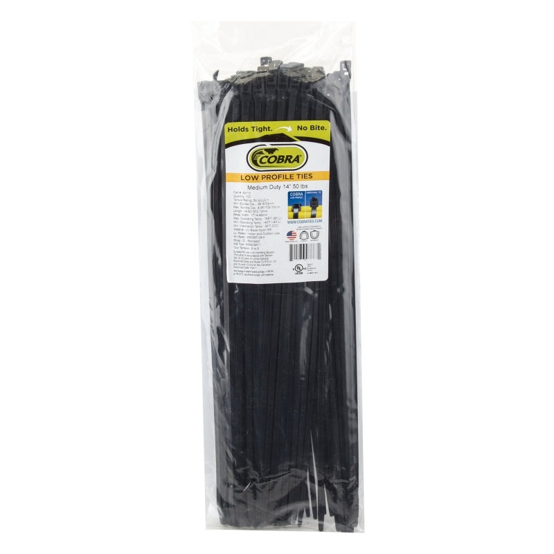 Cobra products Ties FlexRoute Ties 14` Black 100 pack