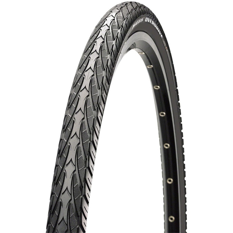 Overdrive Excel Touring-Hybrid Bike Tire – 700 x 35, Clincher, Wire, Black, SilkShield