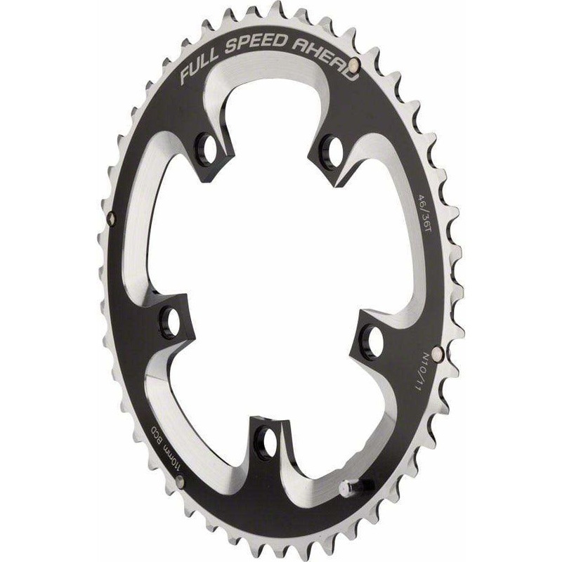 Super Road Chainring, 110 BCD, 5-Bolt, Aluminum, N11