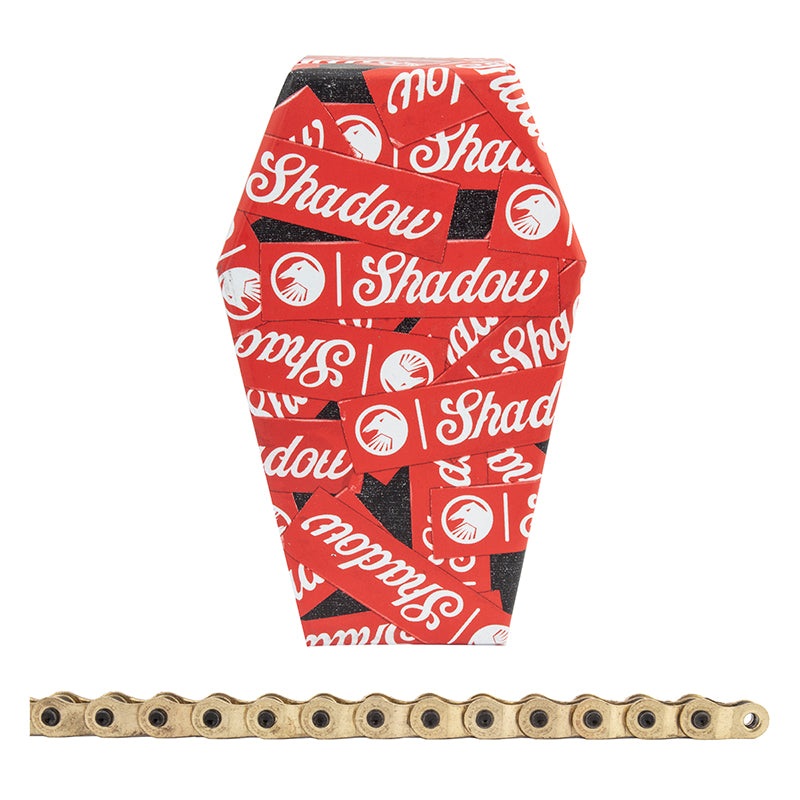 The Shadow Conspiracy Interlock V2 Chain – Single Speed 1/2 x 1/8 98 Links Half Link Chain Gold