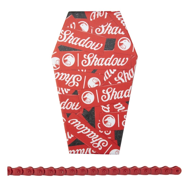 The Shadow Conspiracy Interlock V2 Chain – Single Speed 1/2 x 1/8 98 Links Half Link Chain Red