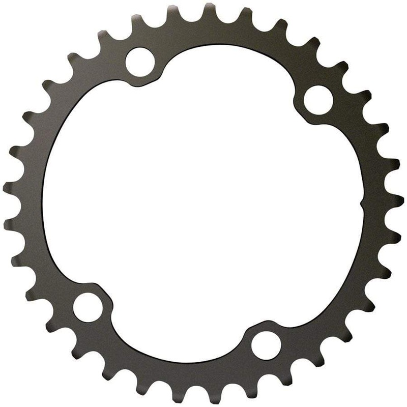 Force 2×12-Speed Inner Chainring – 33t, 107 BCD, 4-Bolt, Blast Black, For use with 46t Outer