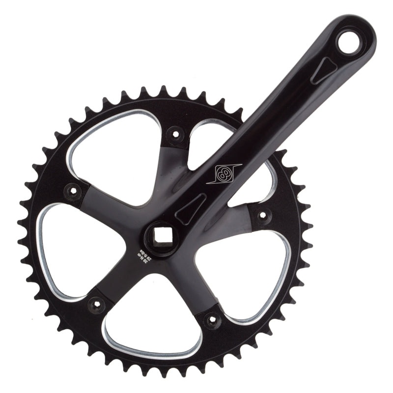 Origin8 SST 170×46 103mm JIS Square Taper crankset black/black