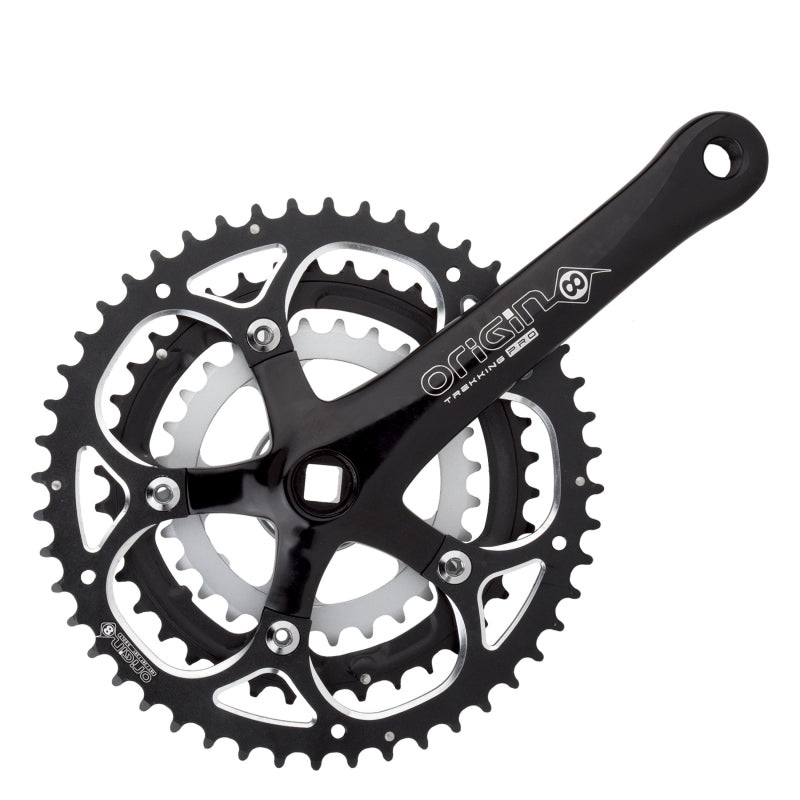 Origin8 Trekking 175×48/38/28 113 SQR JIS crankset black