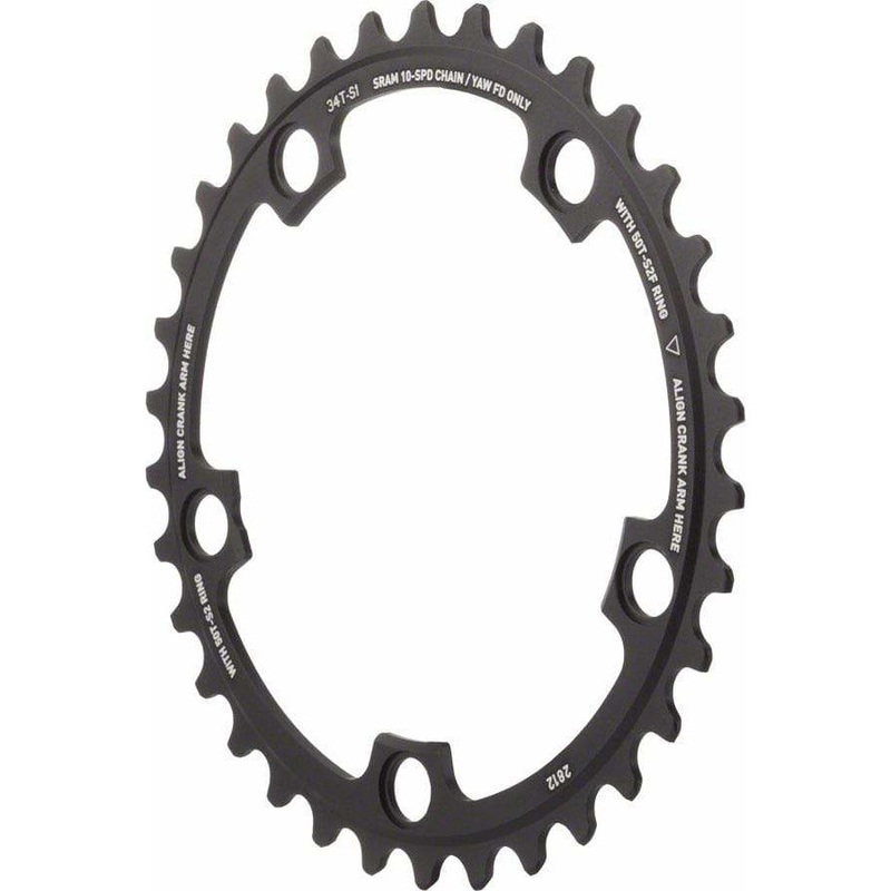 Red Yaw 34T 10-Speed 110mm Chainring Use with 50T