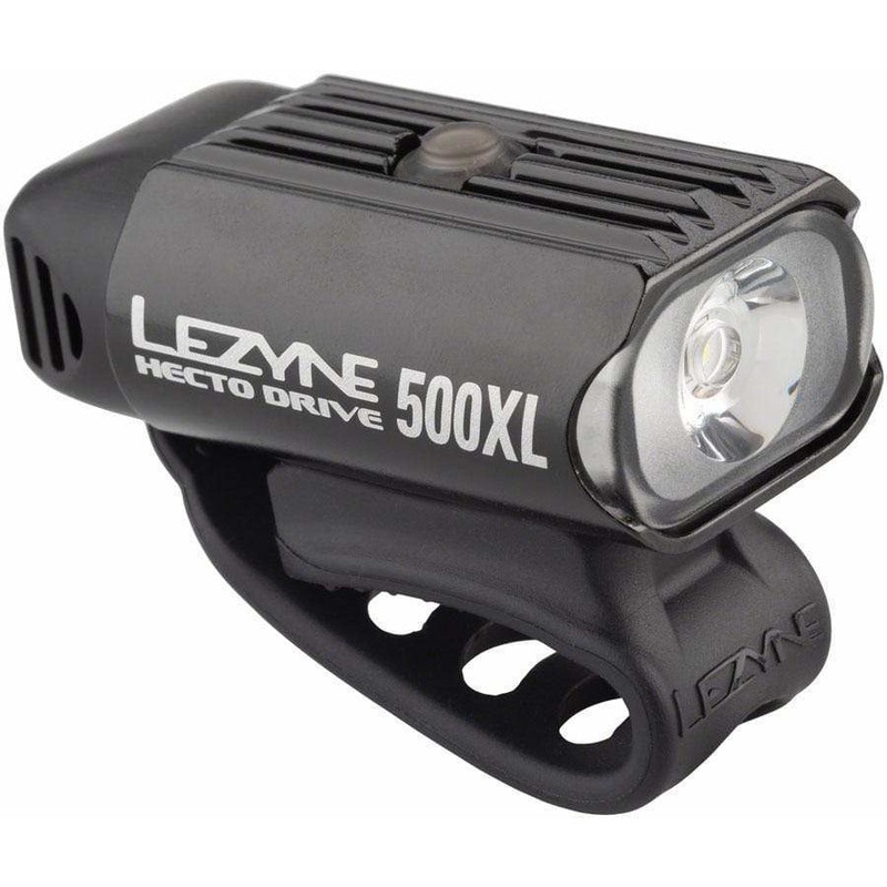 Hecto Drive 500XL Front Bike Light: Gloss Black