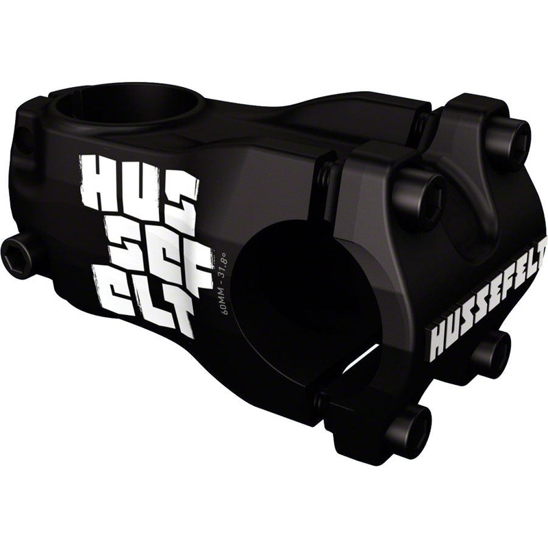 Hussefelt Bike Stem – 31.8 Clamp, +/-0, 1 1/8, Aluminum, White