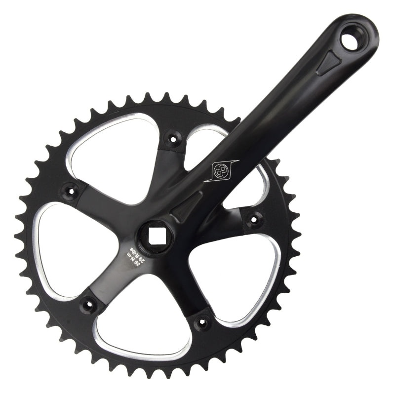 Origin8 SST 175×46 103mm JIS Square Taper crankset black/black