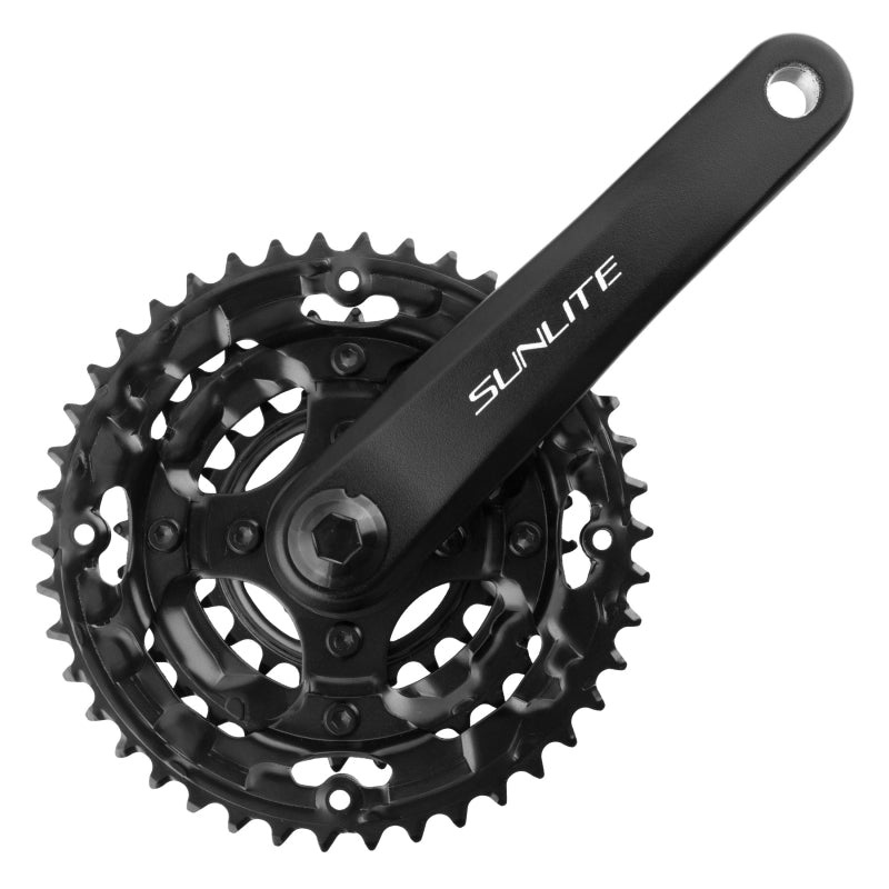 Sunlite Alloy Triple 170×42/32/22 120 SQR JIS crankset black