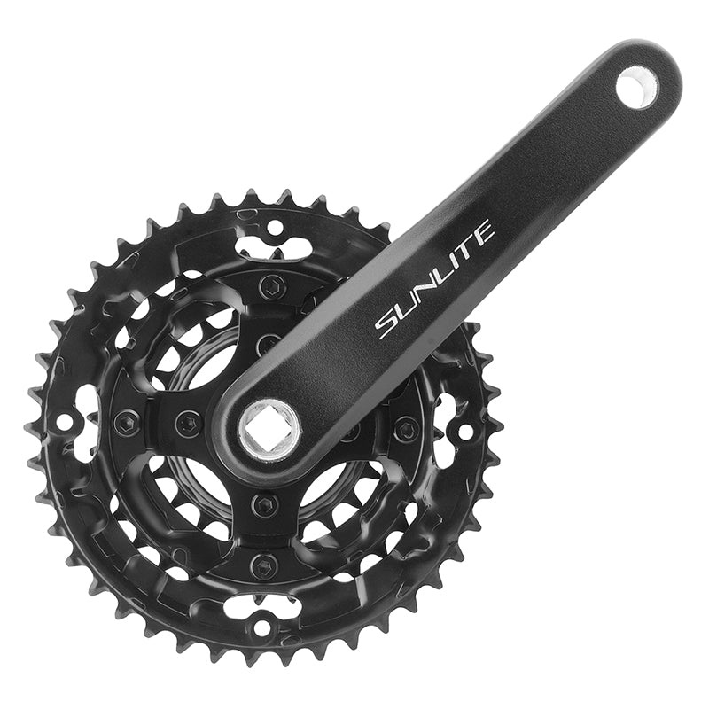 Sunlite Alloy Triple 175×42/32/22 120 SQR JIS crankset black