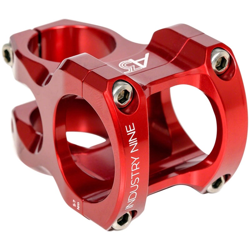 A318 Bike Stem – 31.8mm Clamp, +/-4.4, 1 1/8, Aluminum, Red