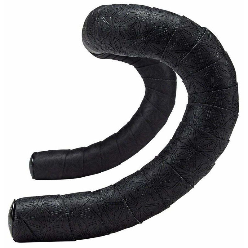 Super Sticky Kush Classic Bar Tape: Black with Ano Black Plugs
