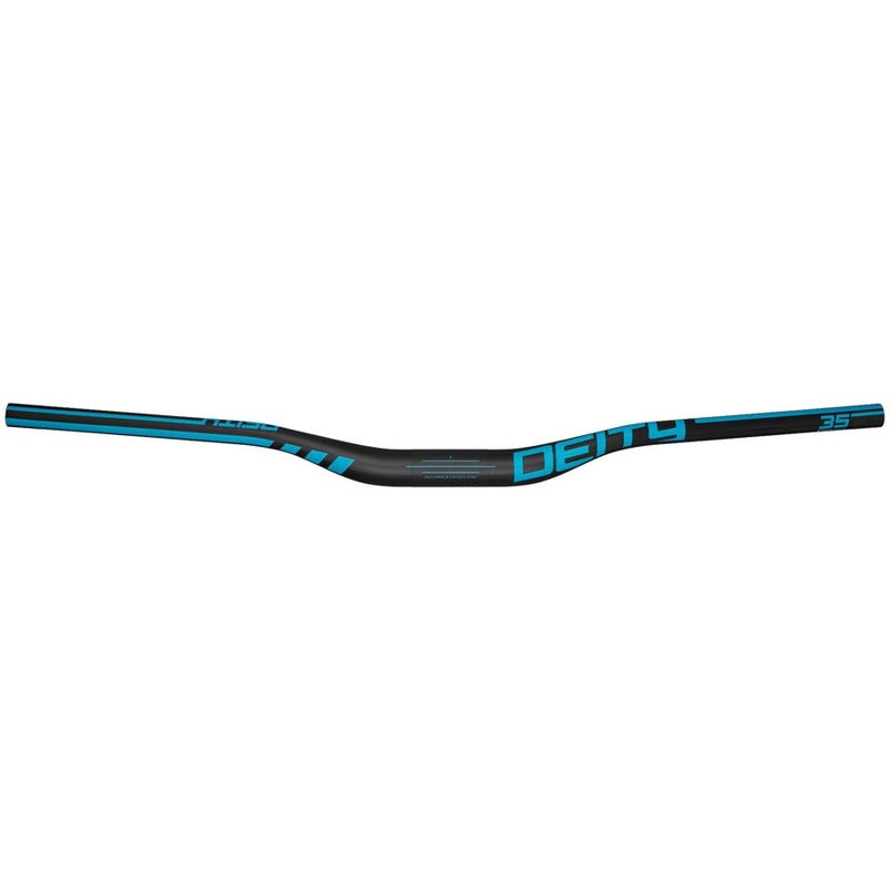 Speedway 35 Handlebar – Carbon, 30mm Rise, 810mm Width, 35mm Clamp, Black w/Turquoise
