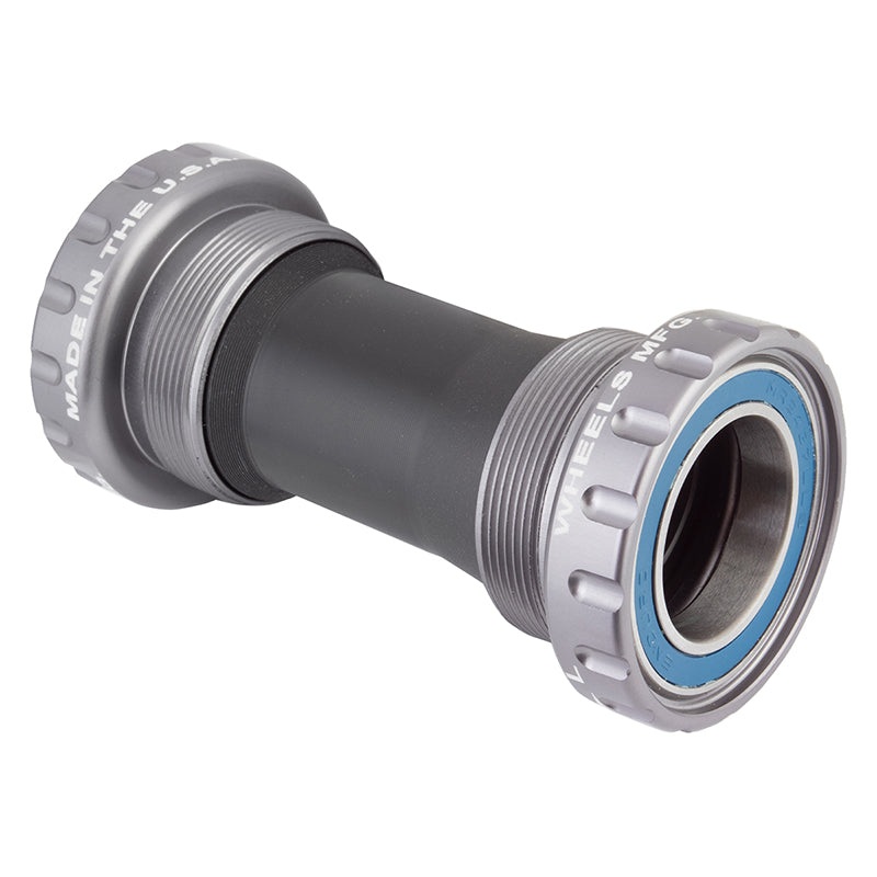 Wheels Manufacturing BSA Bottom Bracket – Shimano Road ABEC-3 Bearings Gray Cups