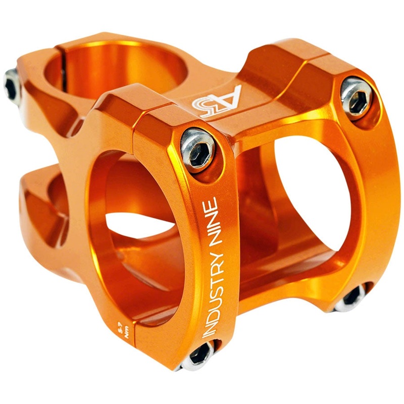 A318 Bike Stem – 31.8mm Clamp, +/-4.4, 1 1/8, Aluminum, Orange