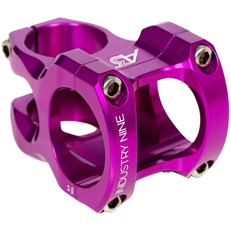 A318 Bike Stem – 31.8mm Clamp, +/-4.4, 1 1/8, Aluminum, Purple