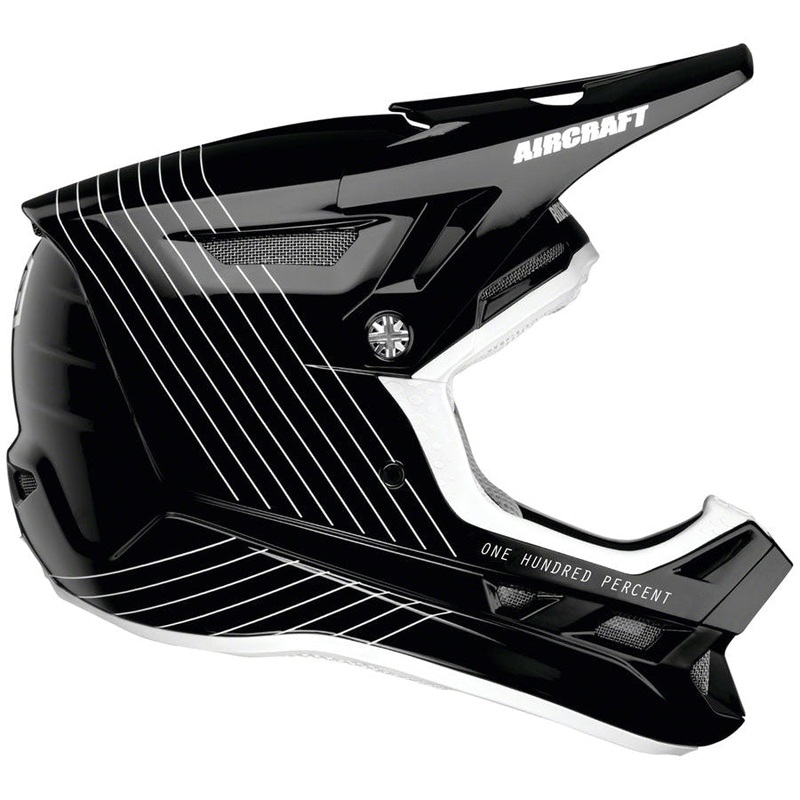 Aircraft Composite Full Face Mountain Bike Helmet  – Black