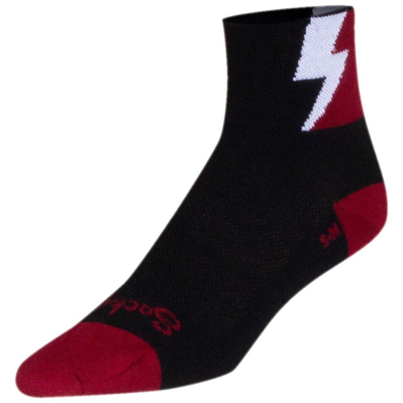 Classic Bolt Bike Socks – Black