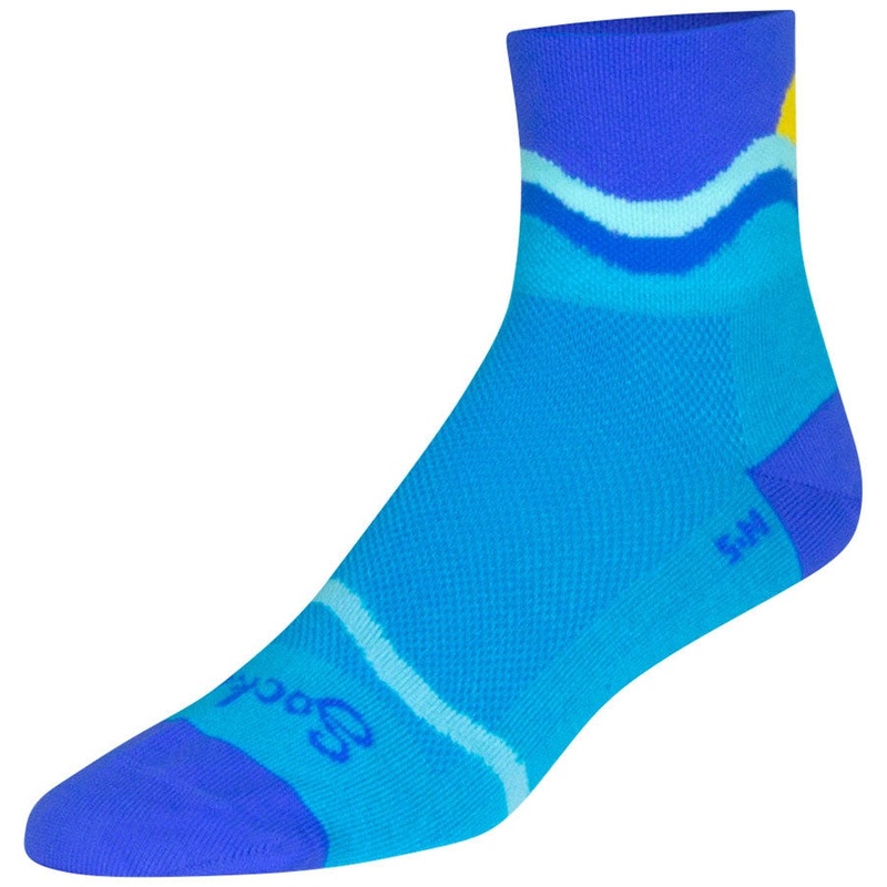 Classic Waterworld Bike Socks – Blue