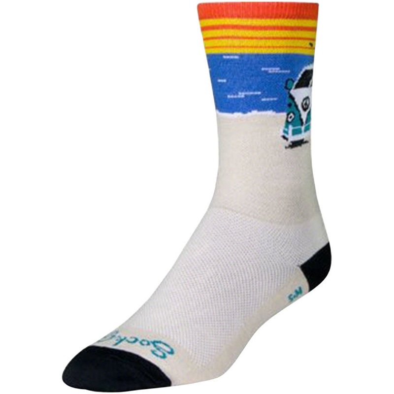 Crew Daze Bike Socks – White|White|Small / Medium|Large/X-Large