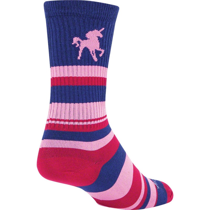Crew Unicorn Bike Socks – Pink/Purple