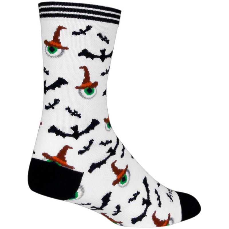 Eye Soar Crew Bike Socks – White