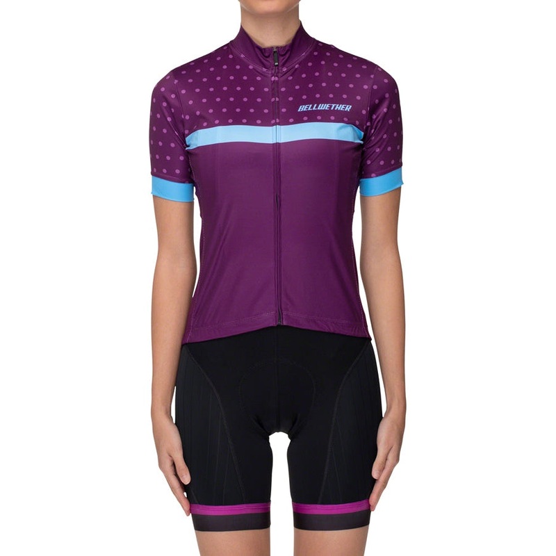 Motion Women’s Short Sleeve Road Bike Jersey – Violet