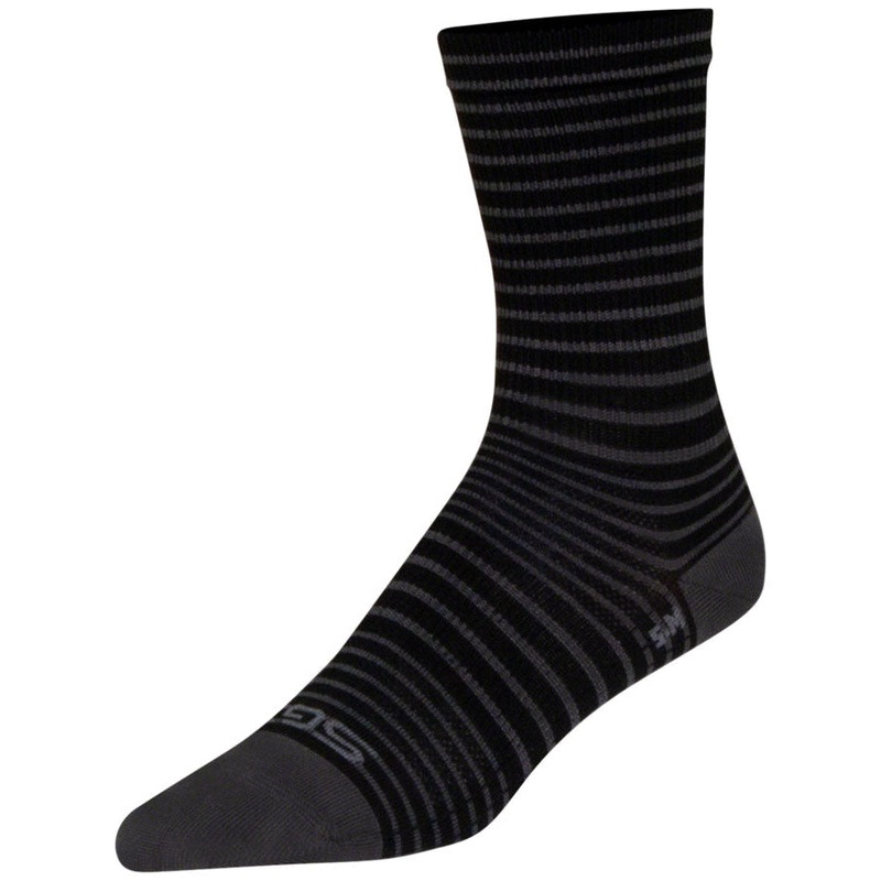 SGX Black Stripes Bike Socks – Black
