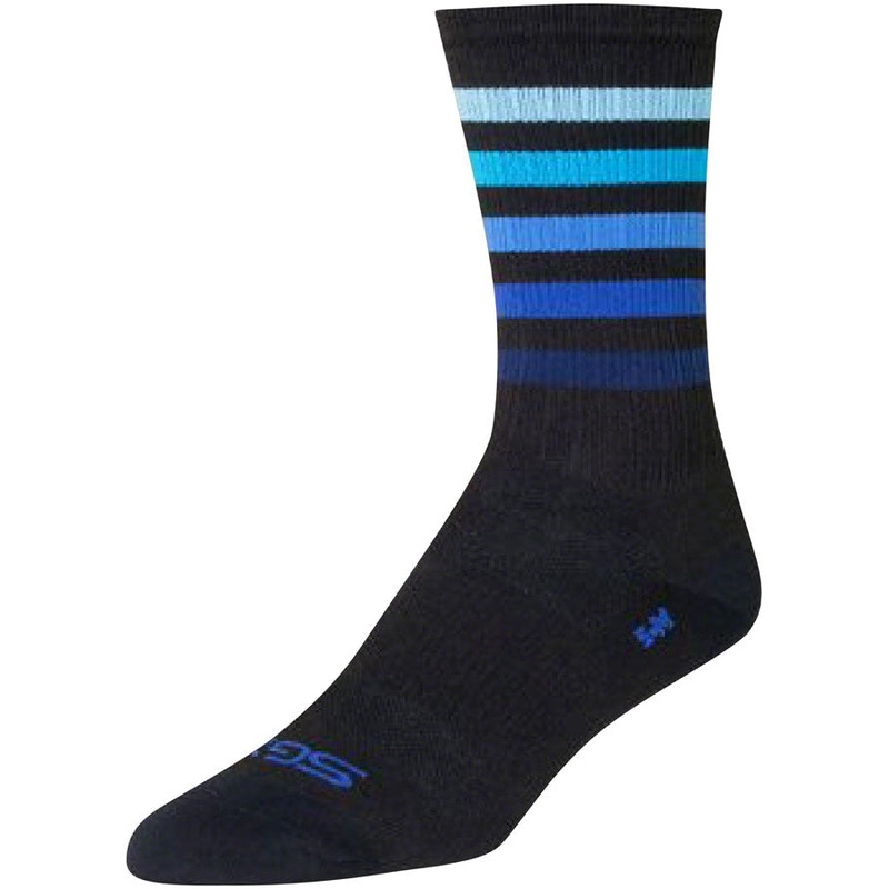 SGX Deep Bike Socks – Black|Black|Small / Medium|Large/X-Large
