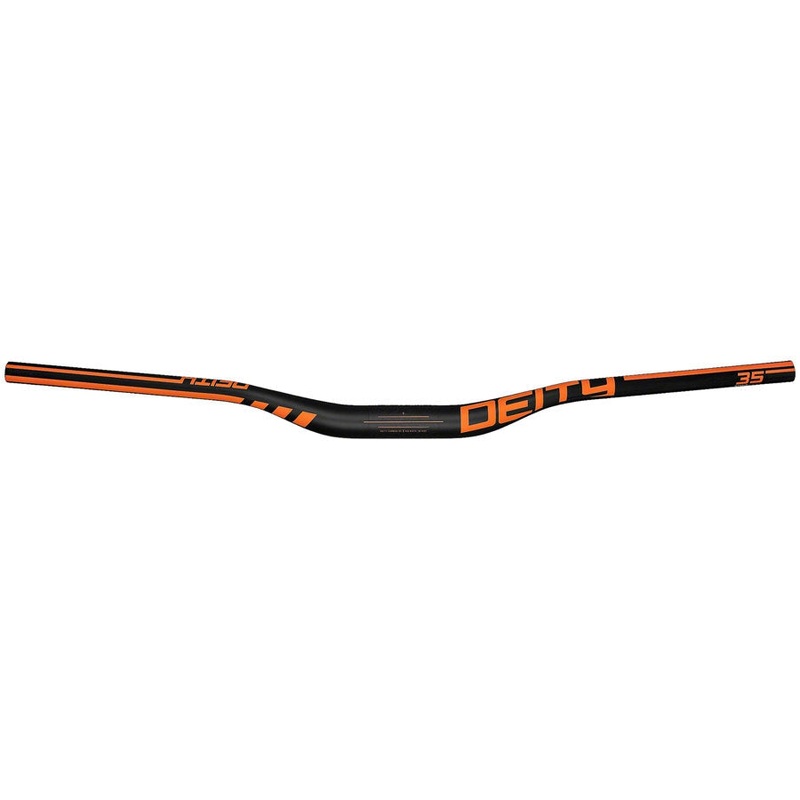 Speedway 35mm Carbon MTB Handlebar – 30mm Rise, 810mm Width, 35mm Clamp, Orange