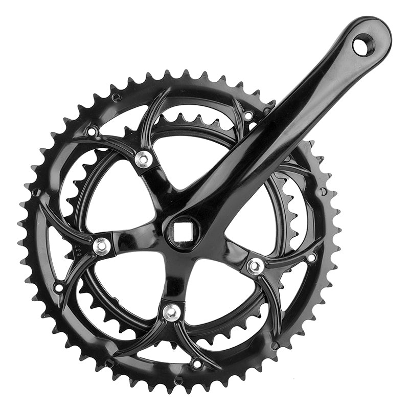 Sunlite Alloy Double 170×53/39 110 SQR JIS crankset black