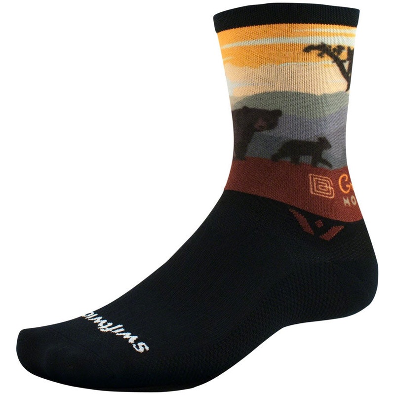 Vision Six Impression National Park Bike Socks – Great Smoky Mountain Bears