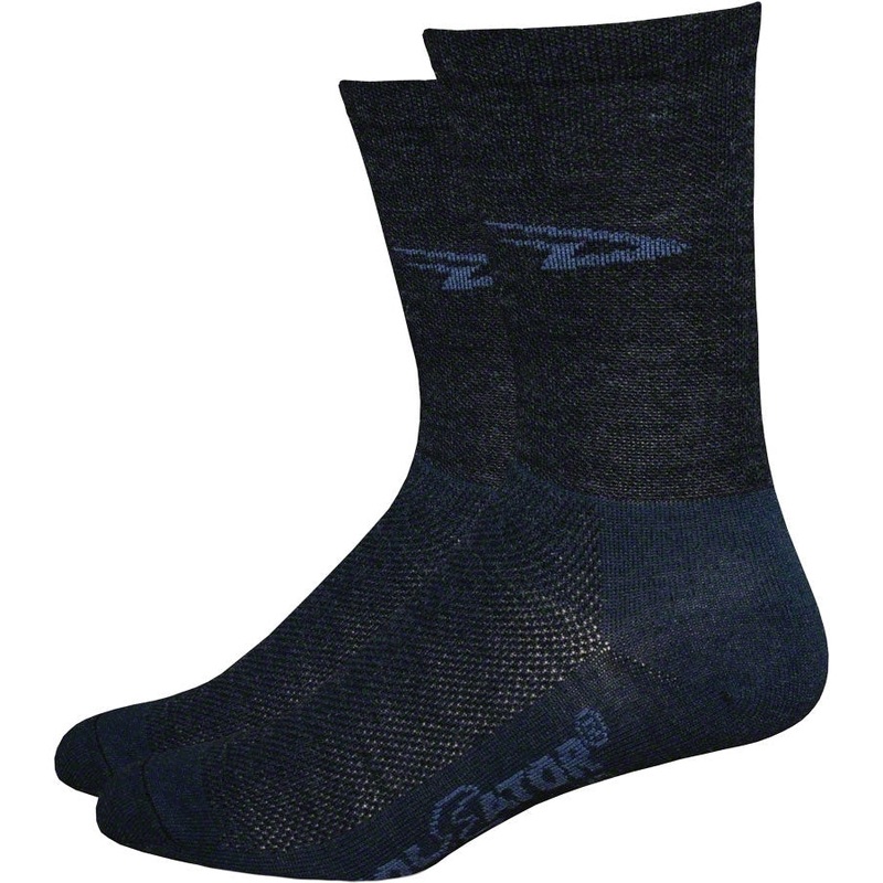 Wooleator D-Logo Bike Socks – Black
