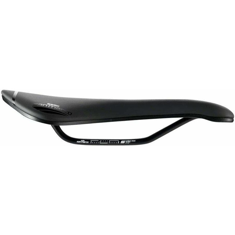 Aspide Short Open-Fit Saddle – Steel Black Mens Narrow