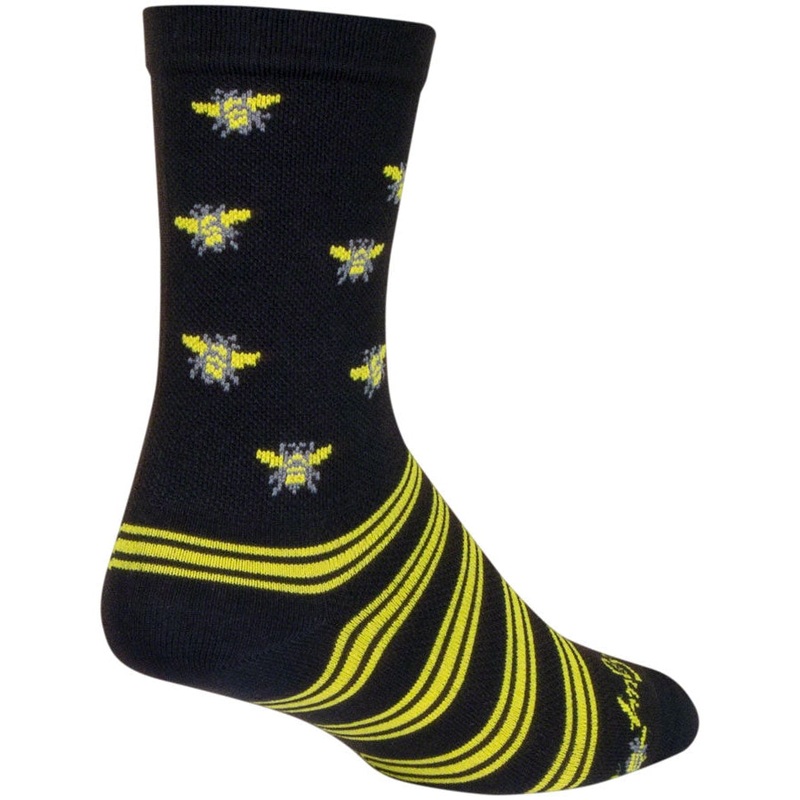 Buzz Crew Bike Socks – Black/Yellow