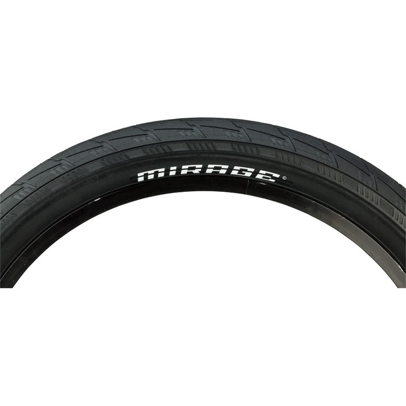 Mirage BMX Bike Tire – 20 x 2.25, Clincher, Black, 110tpi