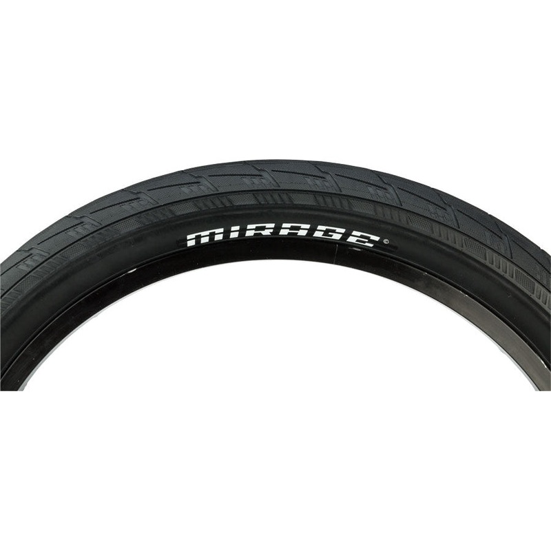 Mirage BMX Bike Tire – 20 x 2.35, Clincher, Black, 110tpi