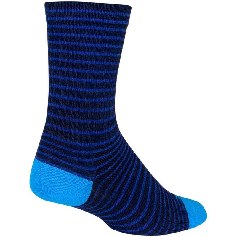 Navy Stripes SGX Bike Socks – Blue