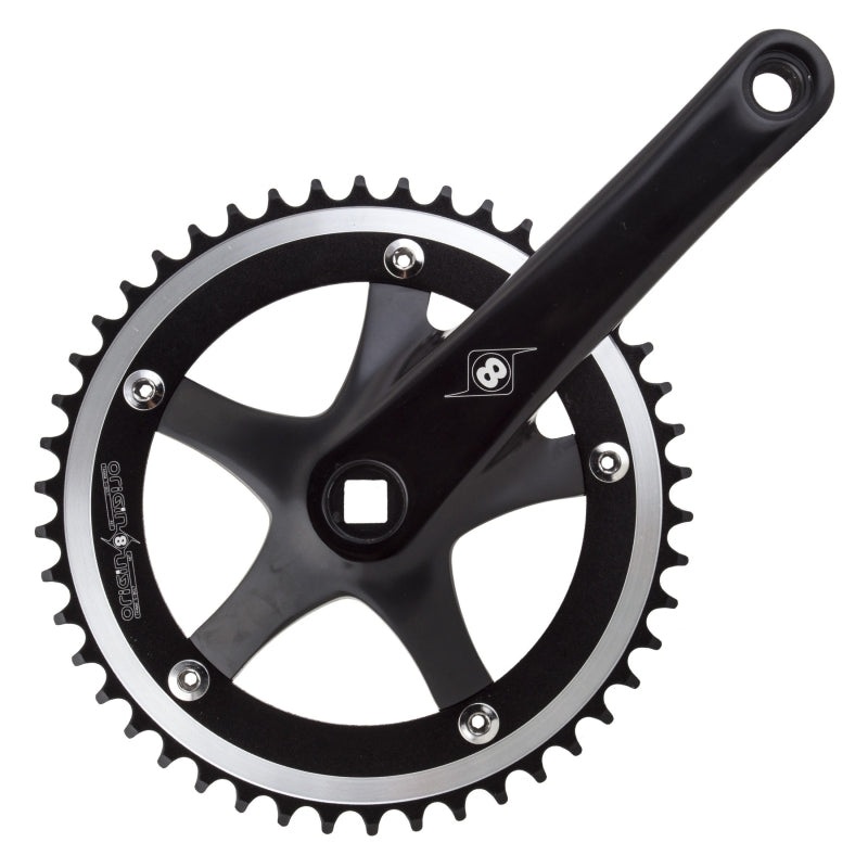 Origin8 Trackstar 165×46 103mm JIS Square Taper crankset black/black