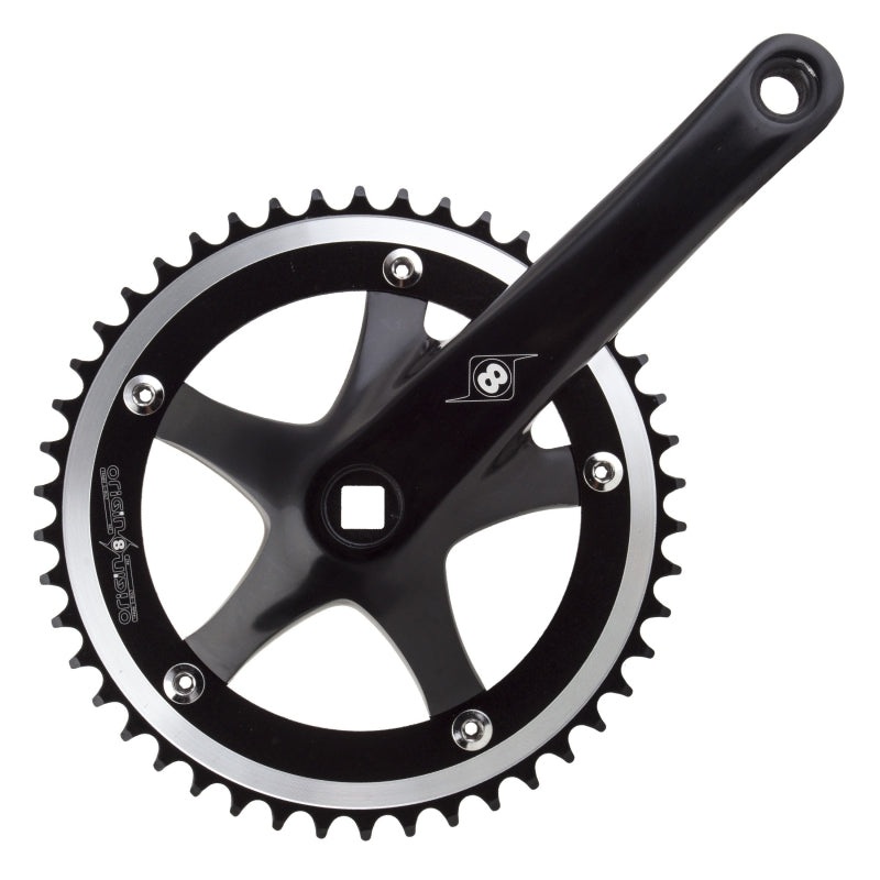 Origin8 Trackstar 170×46 103mm JIS Square Taper crankset black/black