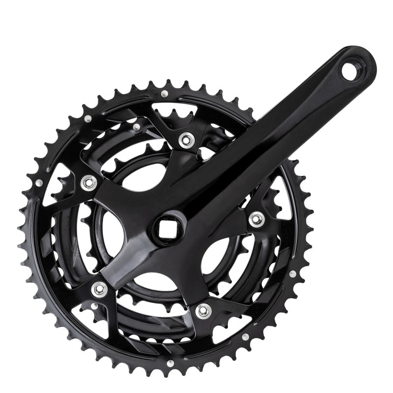 Sunlite Alloy Triple 170×52/42/30 113 SQR JIS crankset black