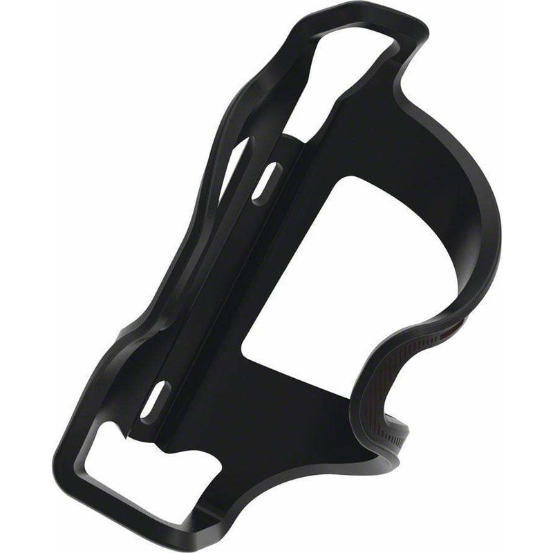 Flow Bike Water Bottle Cage SideLoader Left Entry, Enhanced Graphics, Black