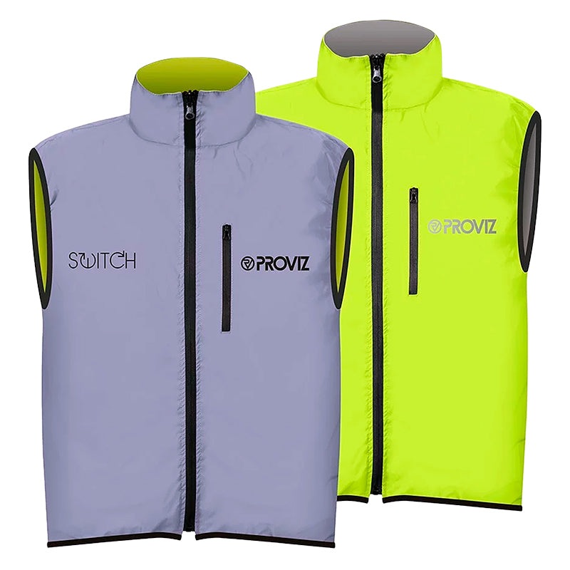 Proviz Switch Gilet Vest  LG Men`s Yellow/Reflective Grey Yes Reversible