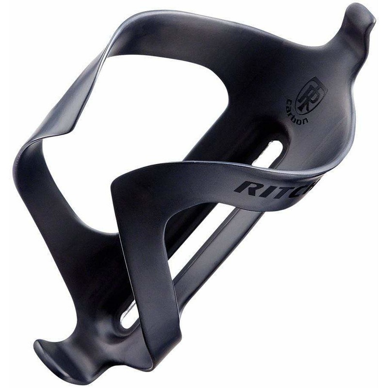 WCS Carbon Water Bottle Cage: Black with Black Logo