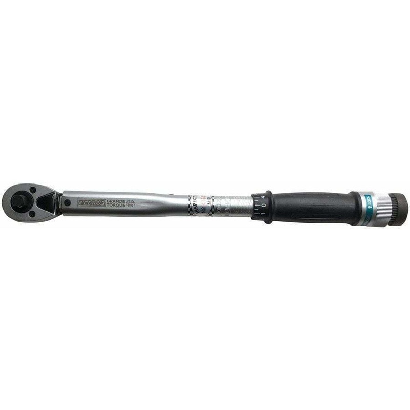 Grande Torque Bike Wrench 3/8 Ratcheting Reversible Click-Type Micrometer Scale, 10-80 Nm Range
